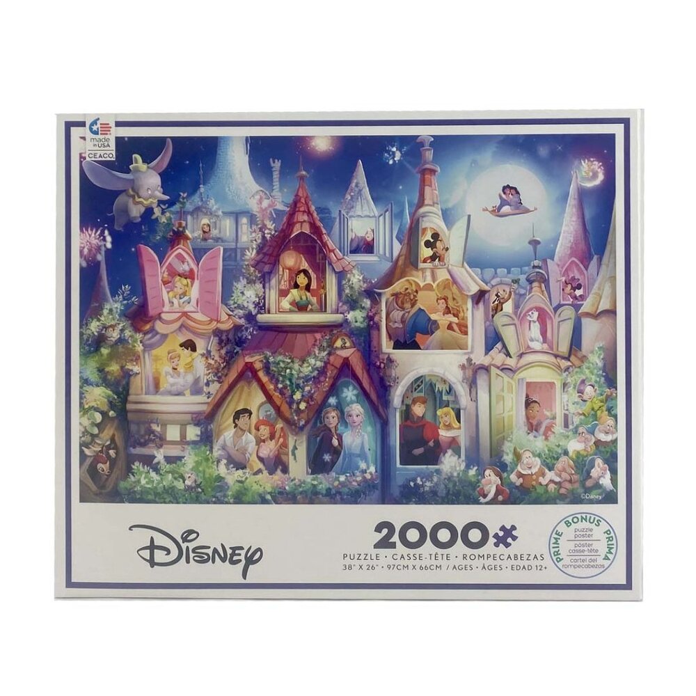 Ceaco | Disney Jigsaw Puzzle: Princess Castle | 2000 Piece | 38 in x 26 in *NEW